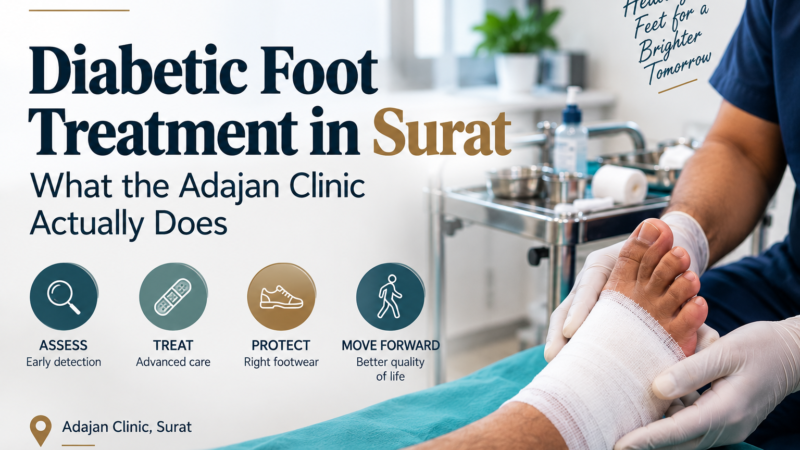 Diabetic Foot Treatment in Surat: What the Adajan Clinic Actually Does