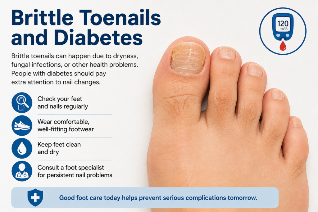 Brittle Toenails and Diabetes