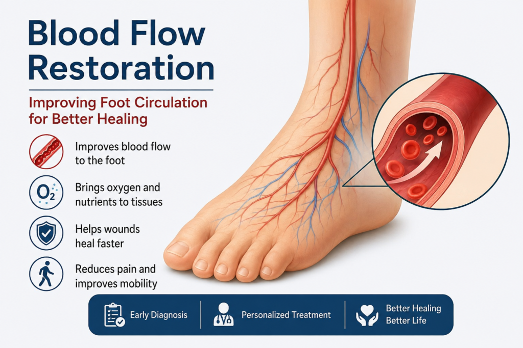 blood flow restoration for foot