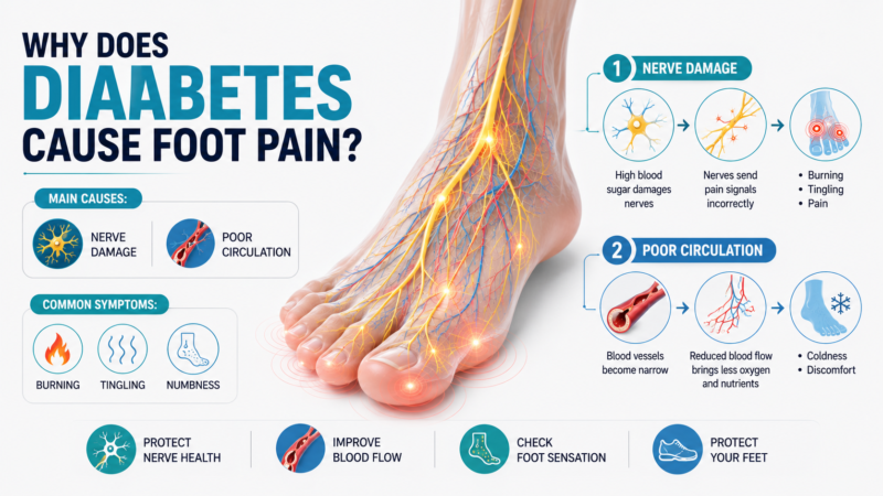 Why Does Diabetes Cause Foot Pain?