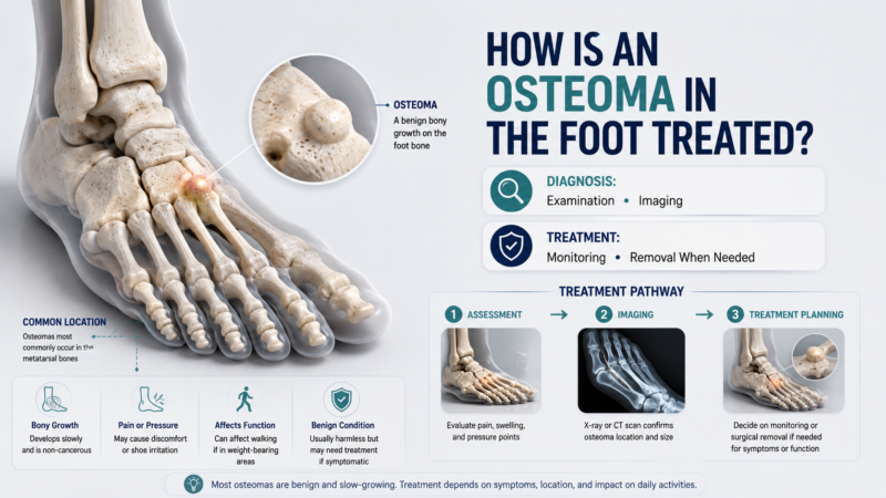 How Is an Osteoma in the Foot Treated?