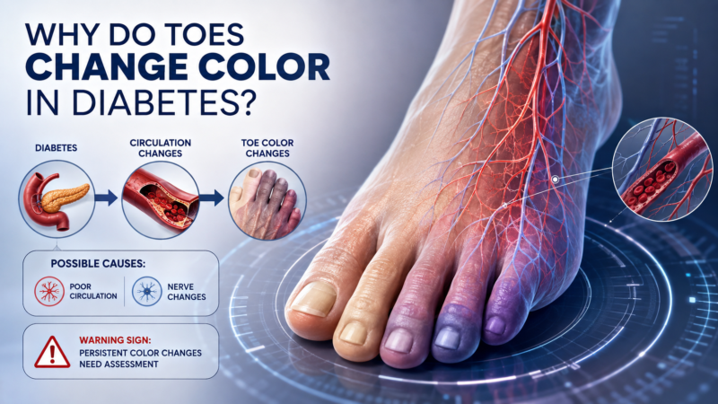 Why Do Toes Change Color in Diabetes?