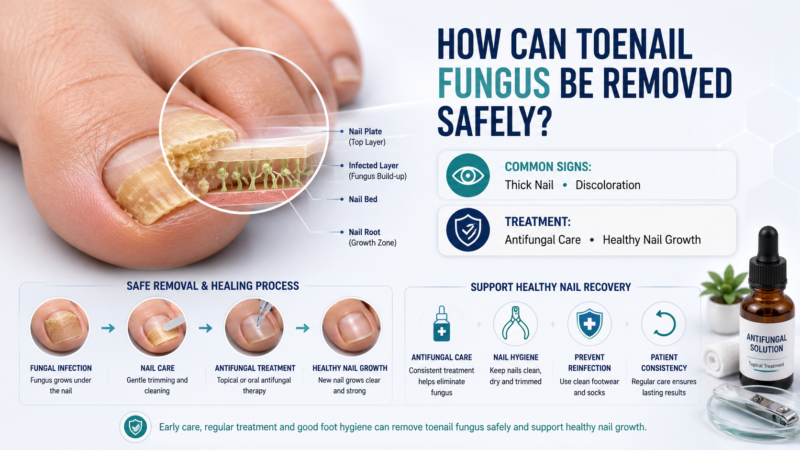How Can Toenail Fungus Be Removed Safely?