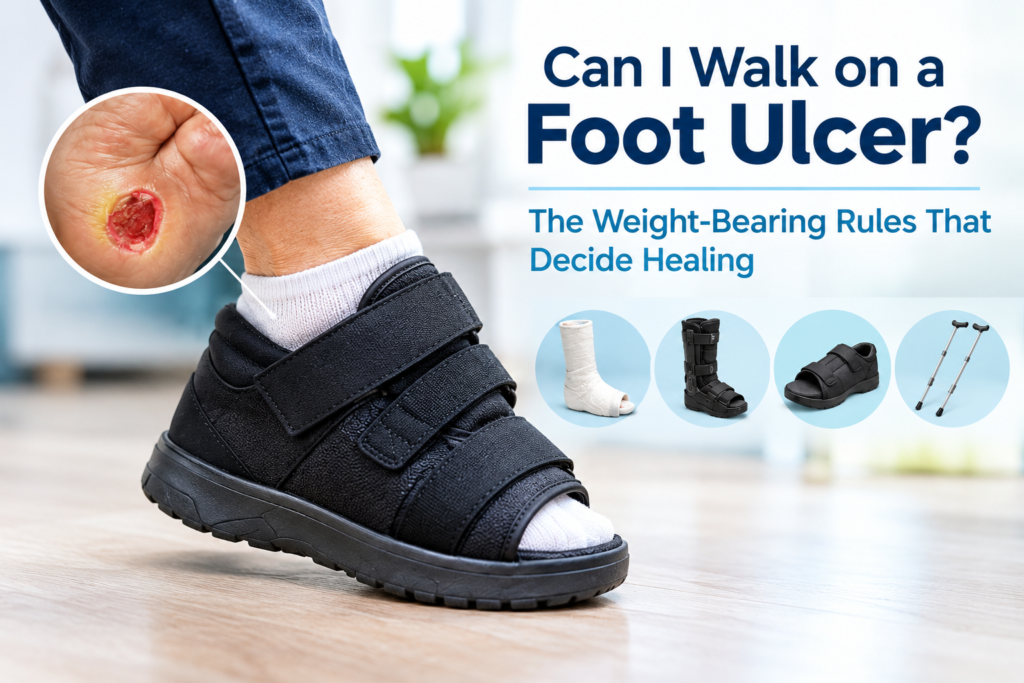 can i walk on a diabetic foot ulcer