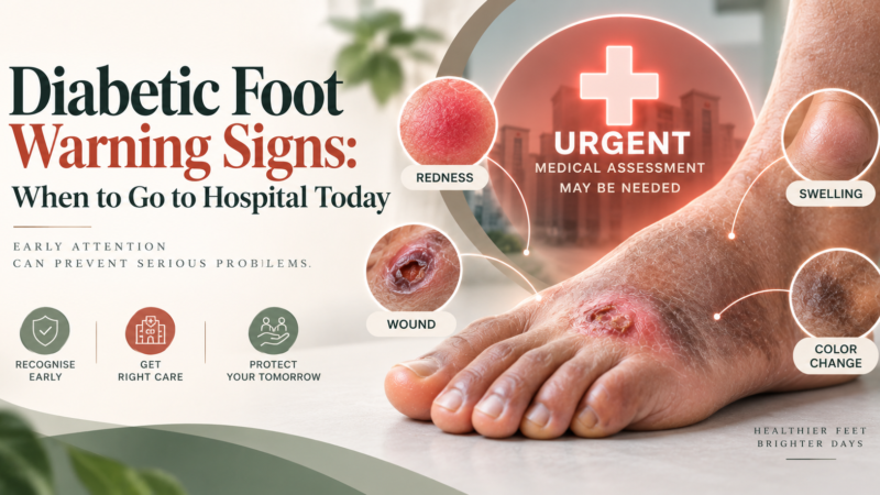 Diabetic Foot Warning Signs: When to Go to Hospital Today