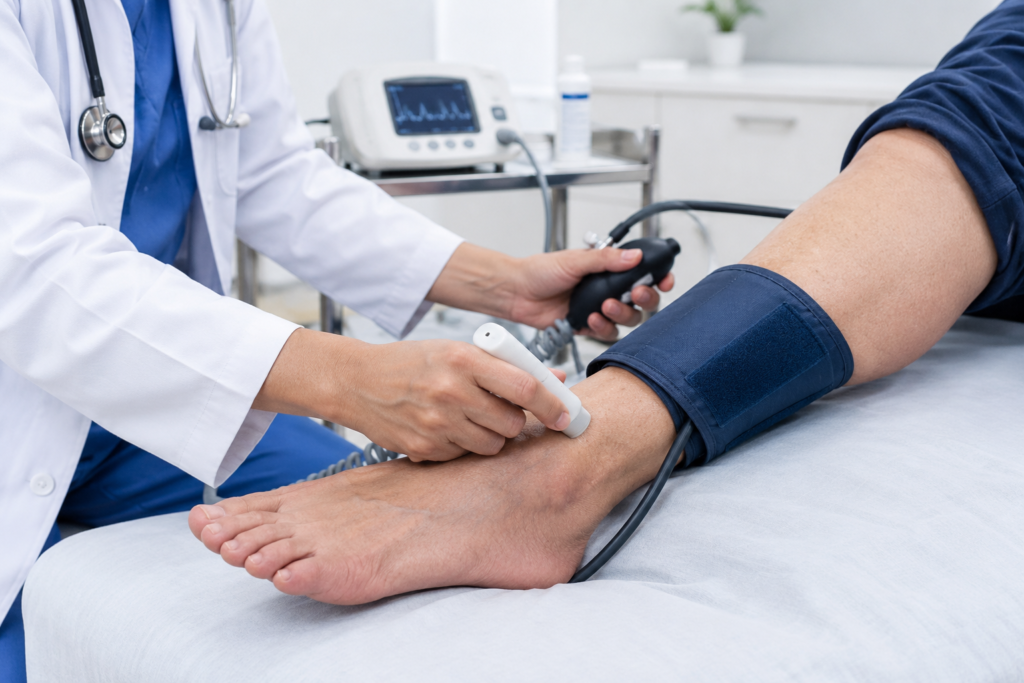 Ankle Doppler Examination in Clinic