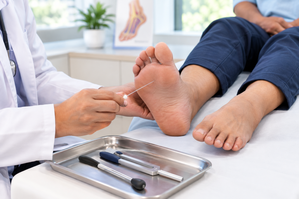 Diabetic Foot Sensation Examination