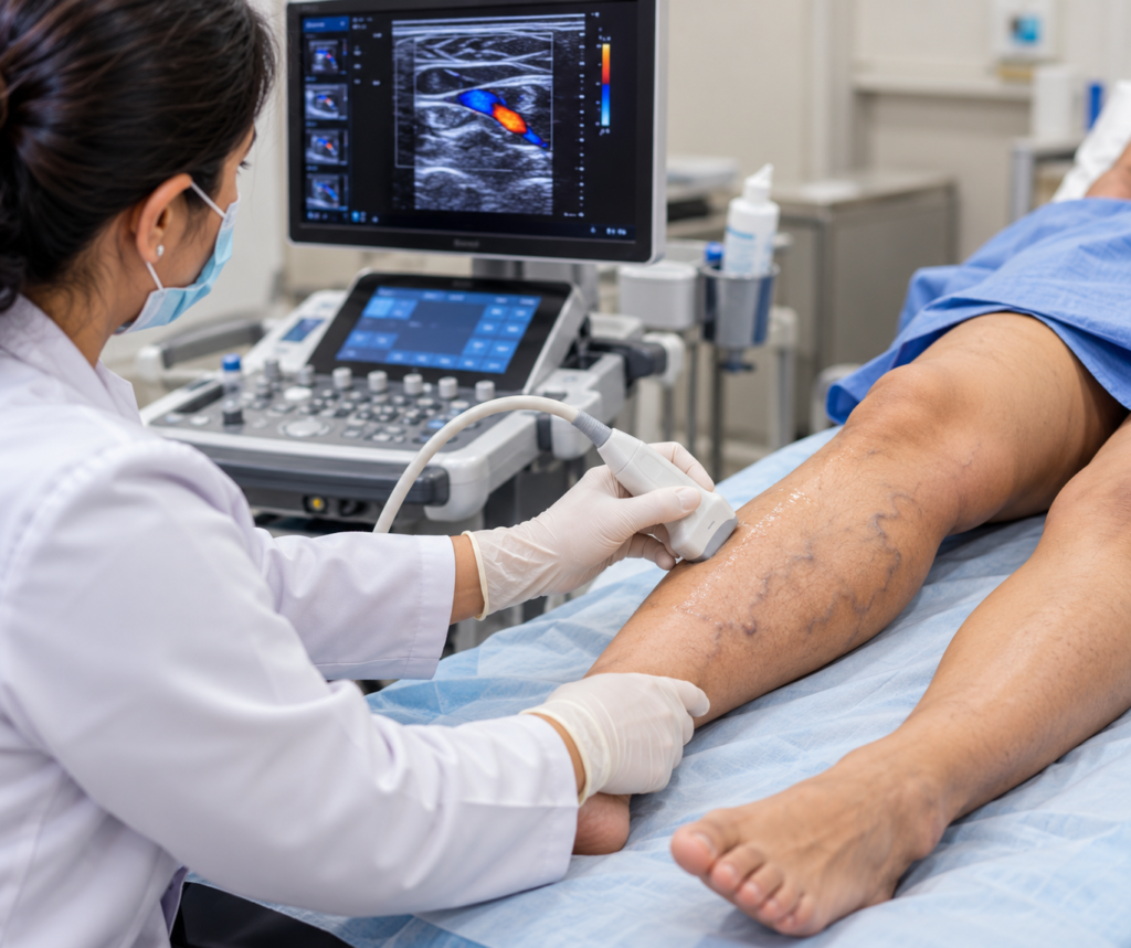 Vascular Ultrasound Leg Examination