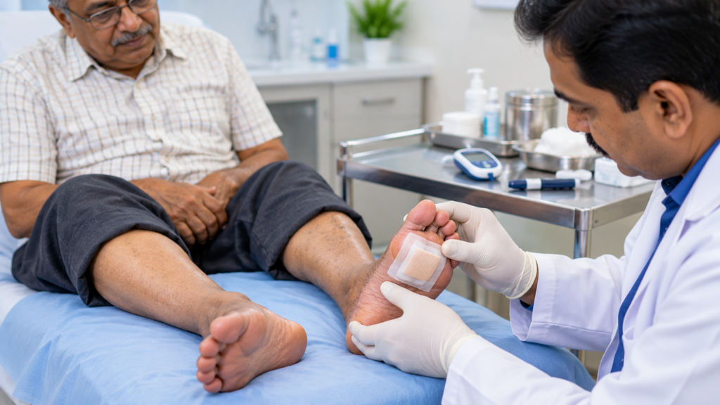 blood sugar and diabetic foot ulcer healing