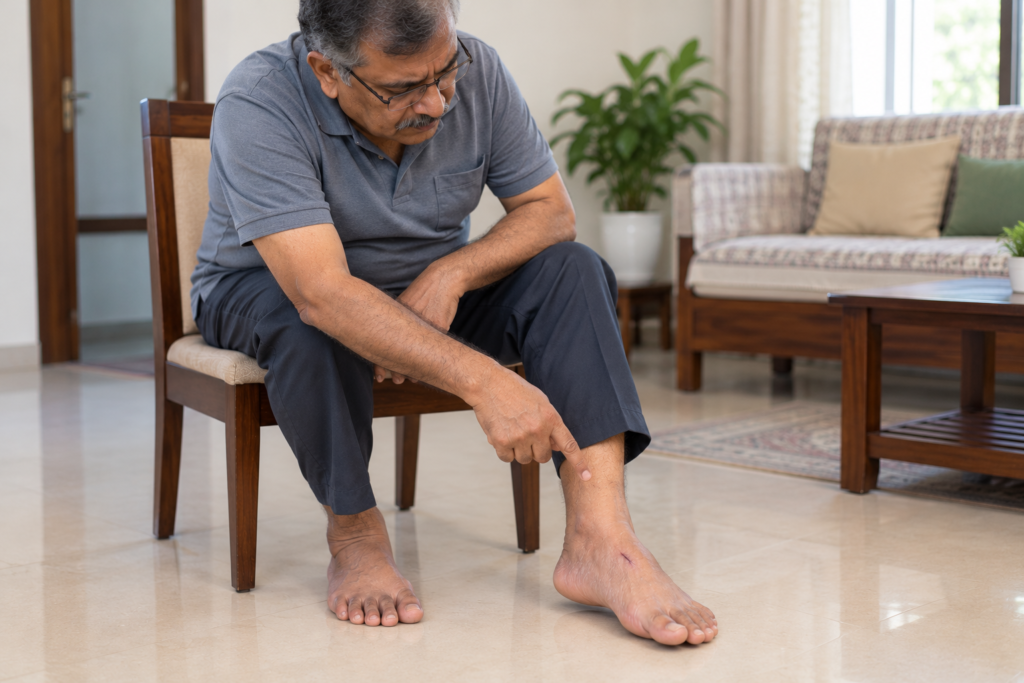 cut on foot not healing diabetes in Bharuch