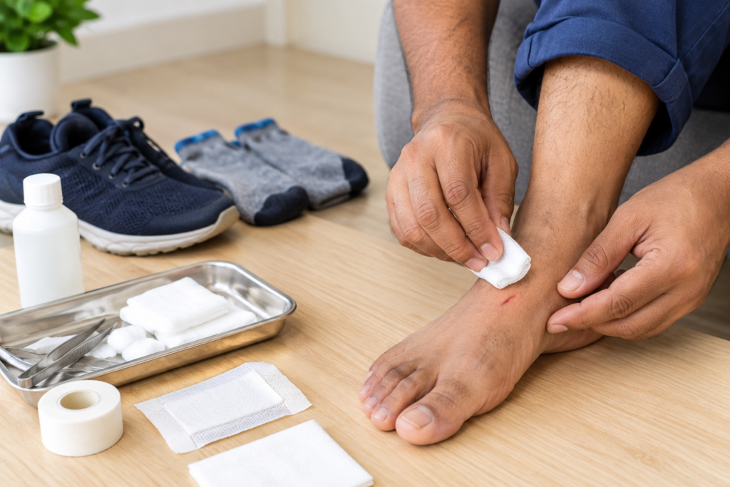 cut on foot not healing diabetes in bardoli