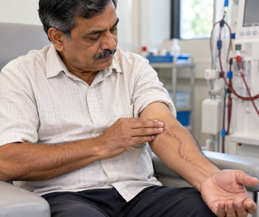 dialysis access swelling