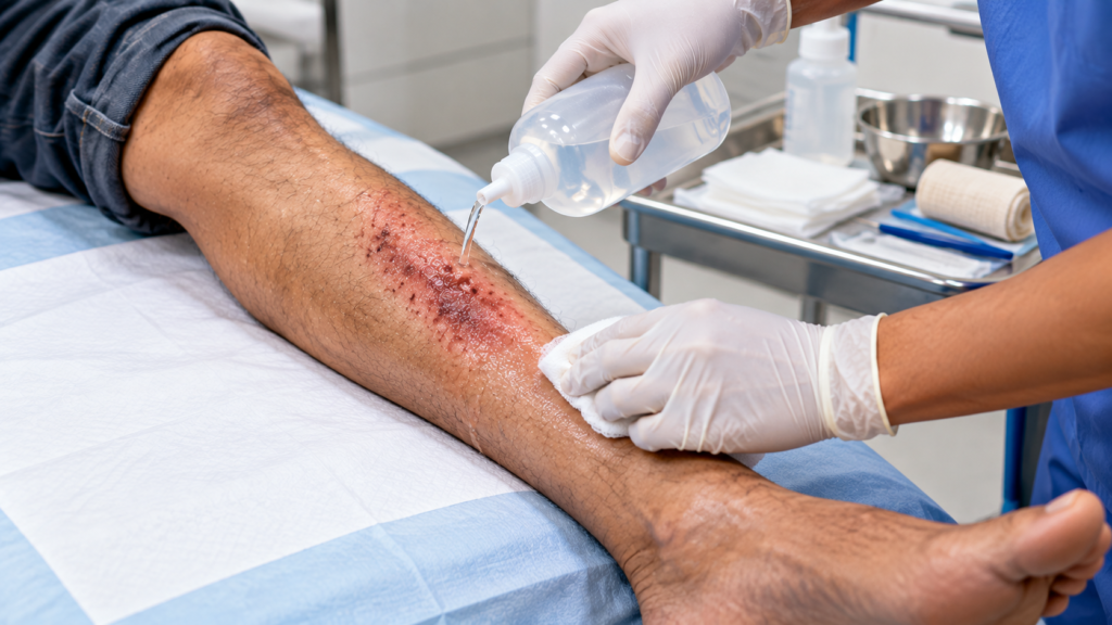 leg injury not healing
