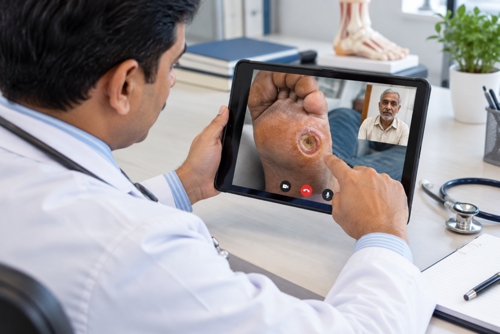 online consultation for diabetic foot