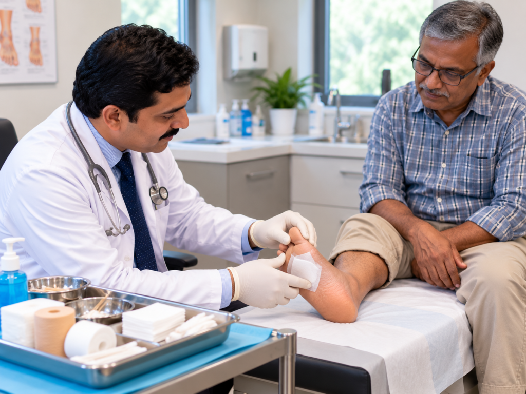 skin graft for diabetic wound in Bharuch