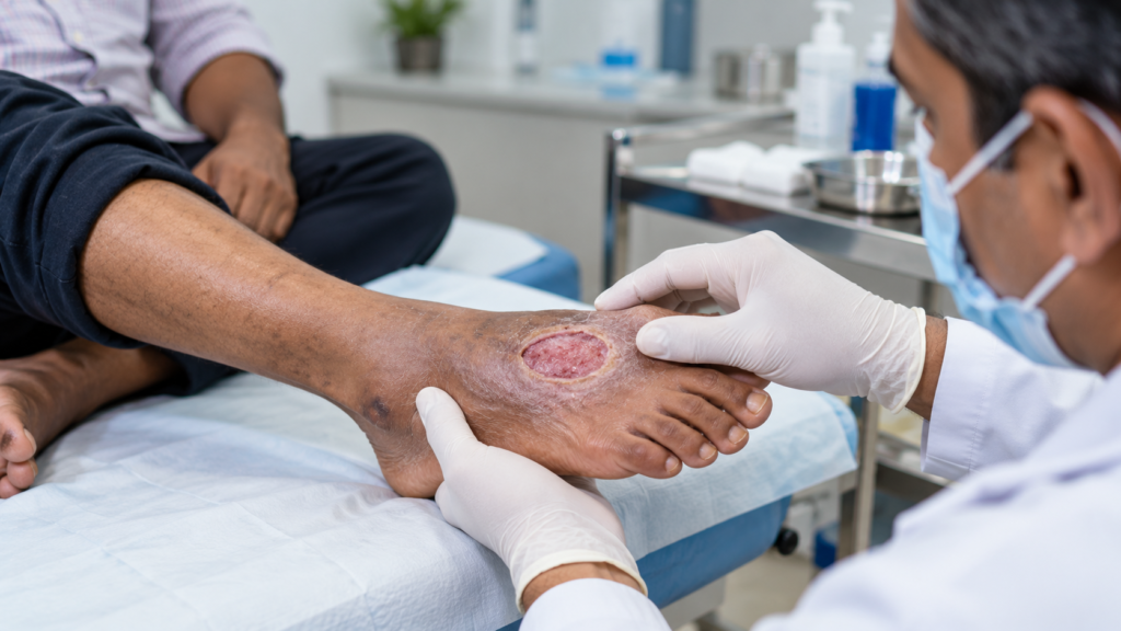 skin graft for diabetic wound in ankleshwar